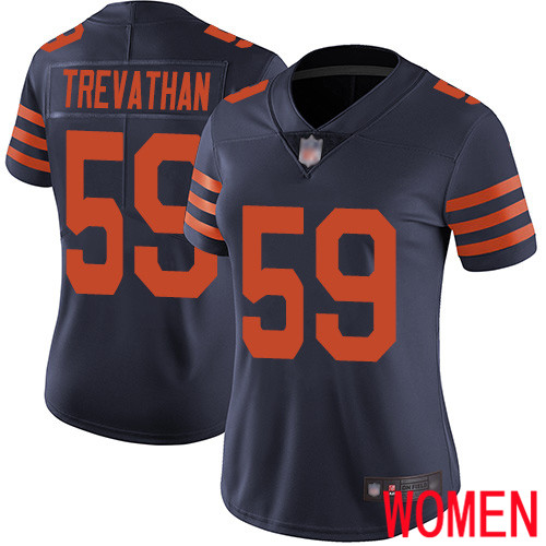 Chicago Bears Limited Navy Blue Women Danny Trevathan Jersey NFL Football 59 Rush Vapor Untouchable